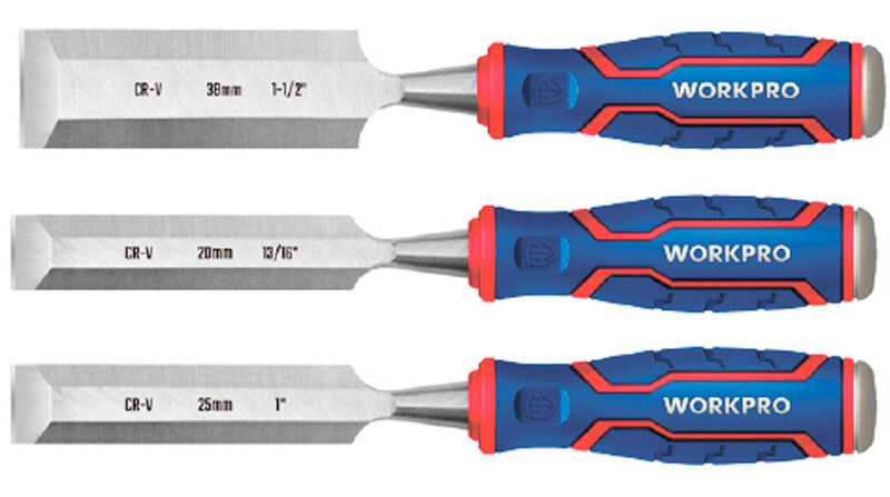 фото Набор стамесок-долот WORKPRO 3шт. WP201301