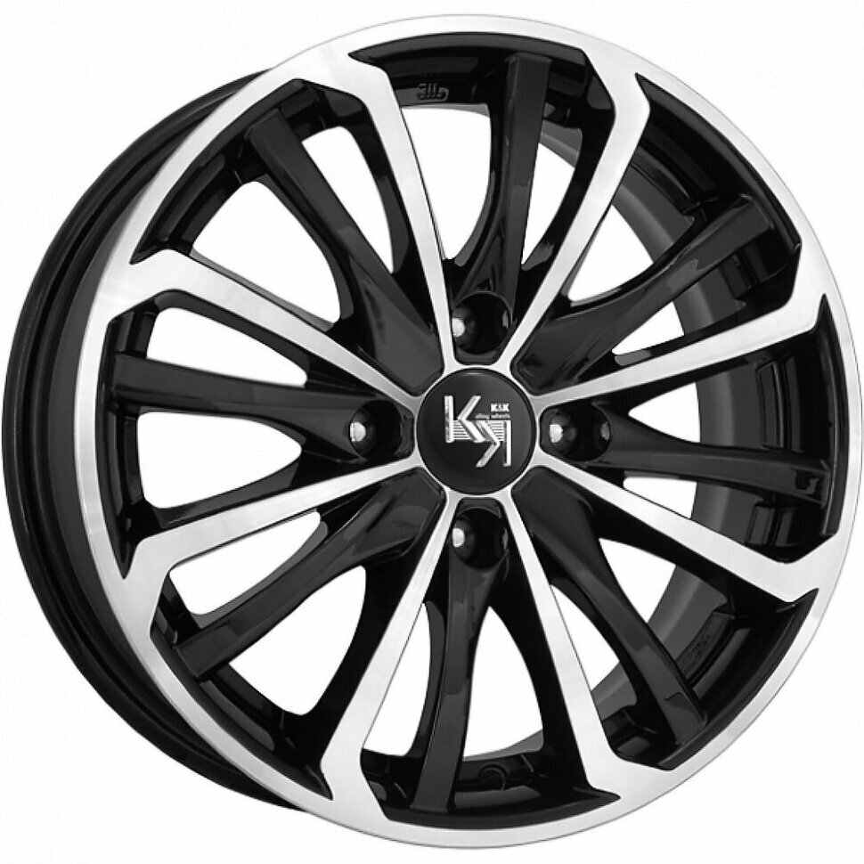 Колёсный диск K&K Рим (КС622) 15x6j 4x108 ET25 D651 Алмаз черный