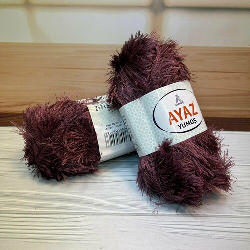 Пряжа для вязания Аяз Юмос (Ayas Yumos) цвет 1569 черничный, 140г/100м, комплект 5 мотков