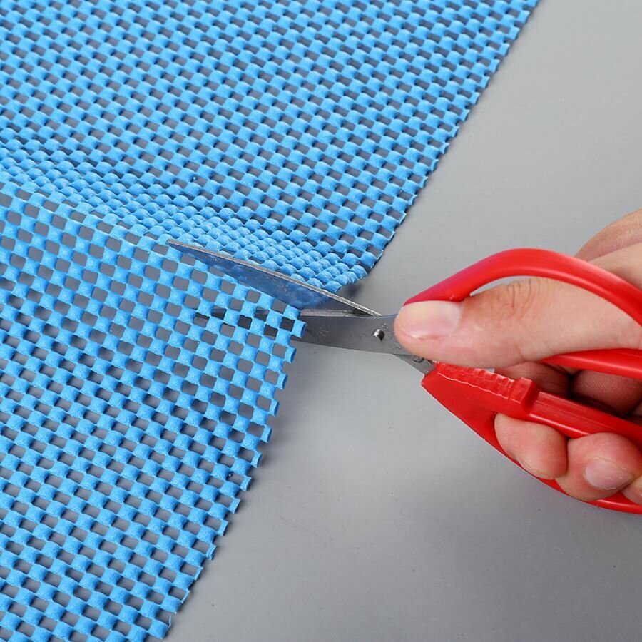 Противоскользящий коврик для шкафа, полок и холодильника, универсальный, размер 45*150 см, голубой — фото 1