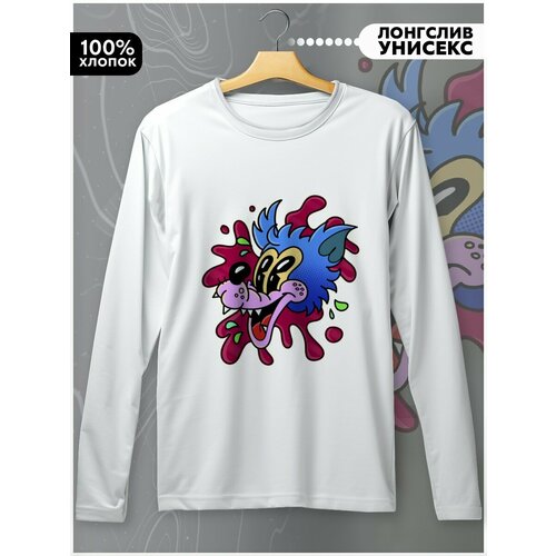 фото Лонгслив бруталити, размер l, белый