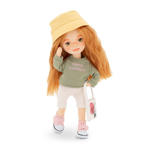фото Кукла sunny в зелёной толстовке 32 см orange toys