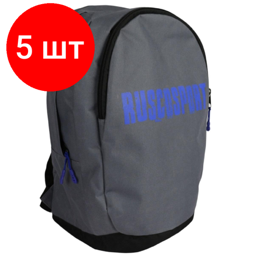 Комплект 5 штук, Рюкзак спортивный Rusco Sport Atlet gray, УТ-00001500