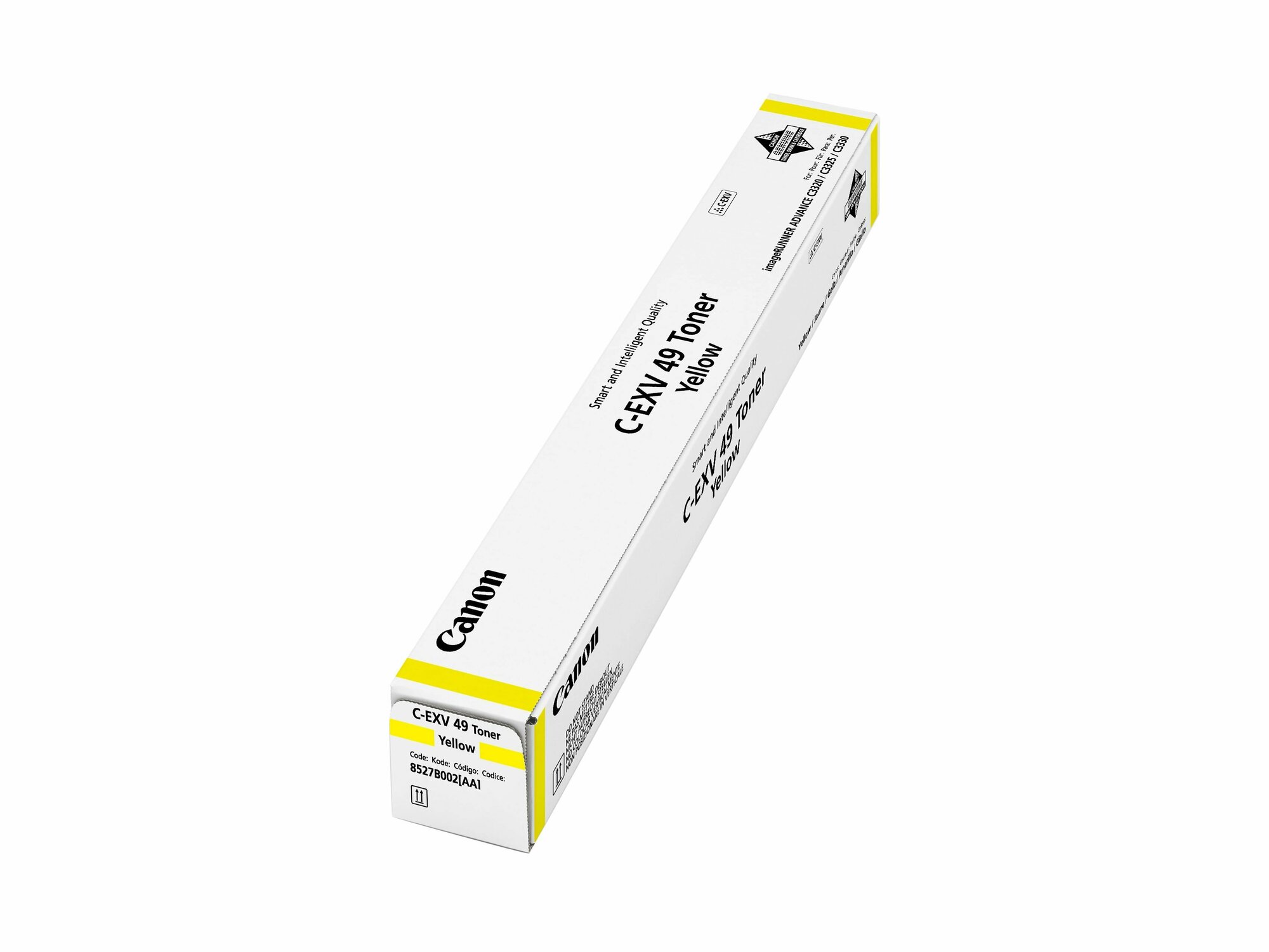 Лазерный картридж Canon C-EXV49Y желтый ресурс 19 000 страниц
