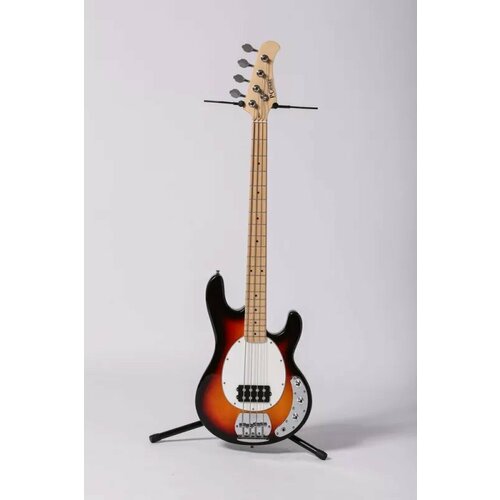 Pierre Cesar MB100 TSB бас-гитара стиль MusicMan 4 струны корпус липа гриф клен накладка клен ширина верхнего порожка 42 мм 1 датчик пассивный humbucker 3 ручки регулировки Tobacco Sunburst 37098₽
