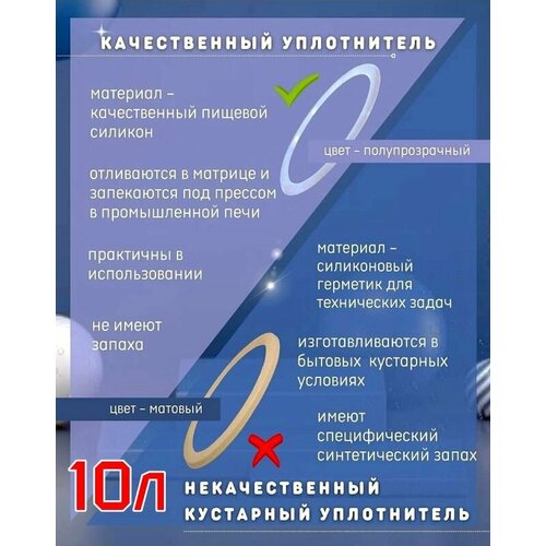 Прокладка для афганского казана, силиконовая 10, 12, 15, 20, (30 л. только для черных), уплотнитель