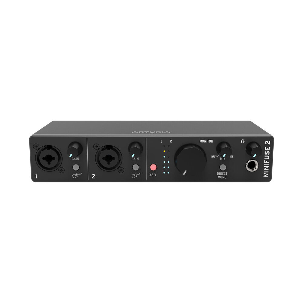 Arturia MiniFuse 2 black внешний аудиоинтерфейс — фото 3