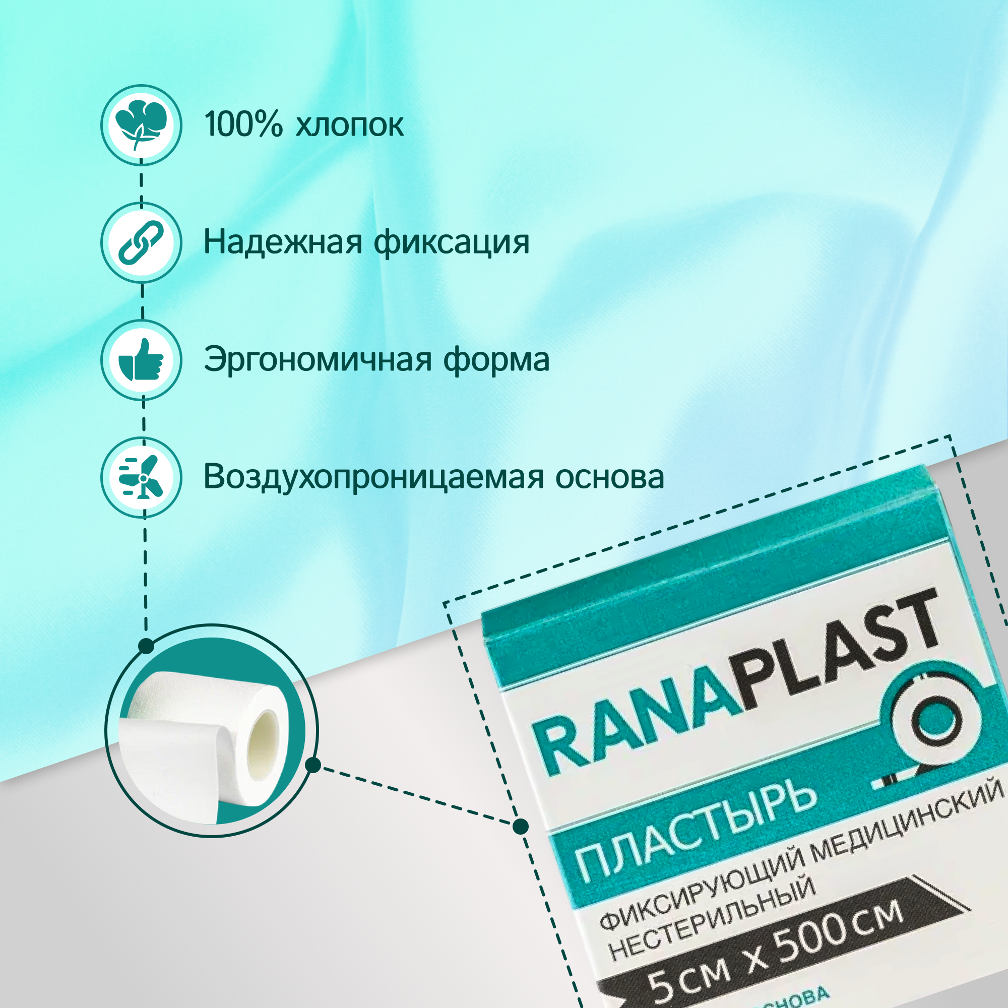 Картинки Ranaplast на тканевой основе 5*500