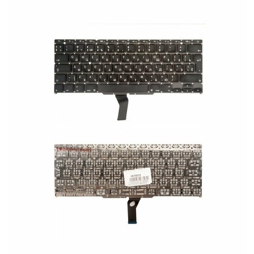 Keyboard / Клавиатура для Apple MacBook Air 11 A1370 A1465, Mid 2011 - Early 2017 (ZeepDeep Haptic) Г-образный Enter RUS