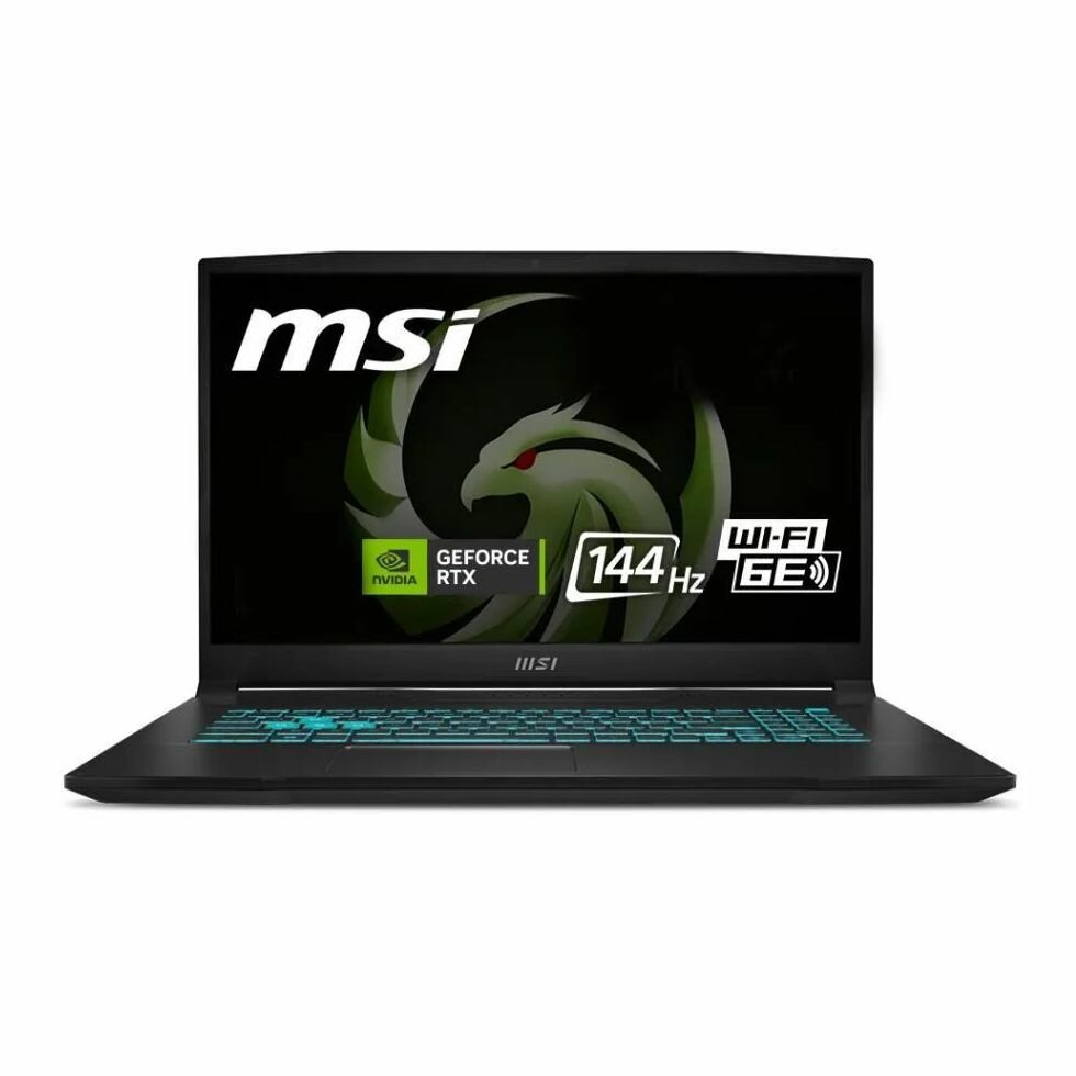 Ноутбук MSI Bravo 17 C7VE-064RU IPS FHD (1920x1080) 9S7-17LN11-064 Черный 17.3" AMD Ryzen 5 7535HS, 16ГБ DDR5, 512ГБ SSD, GeForce RTX 4050 6ГБ, Без ОС