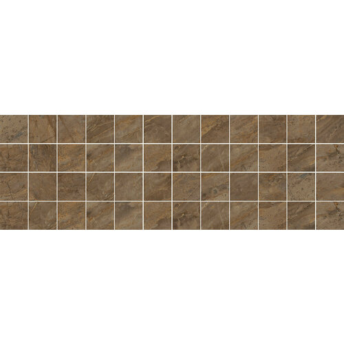 Керамическая плитка Laparet Royal мозаичный коричневый MM60072 Декор 20x60 (цена за 13 шт)