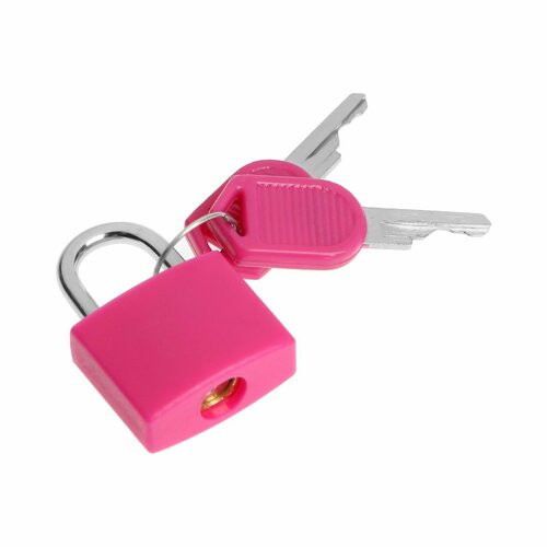 Замок навесной для чемодана малый розовый 557₽