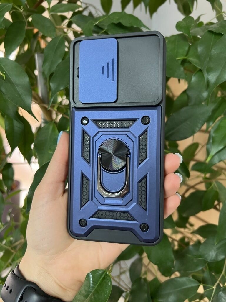 Чехол противоударный для Realme C51 и Realme C53 и Realme Note 50 / Реалми С51 и Реалми С53 и Реалми Нот 50 с защитой камеры armors (Темно-синий) — фото 1