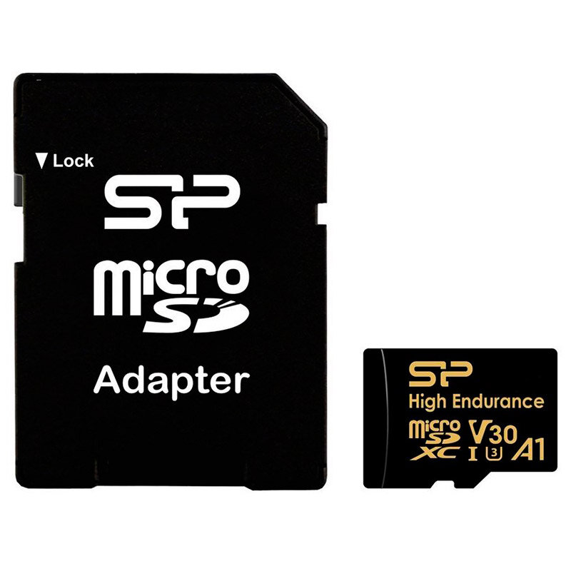 Флеш карта microSD 128GB Silicon Power Golden High Endurance A1 V30 microSDXC Class 10 Uhs-i U3 100/ .