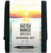 Набор 12 маркеров Sketchmarker Brush Pro "Утро" в пенале