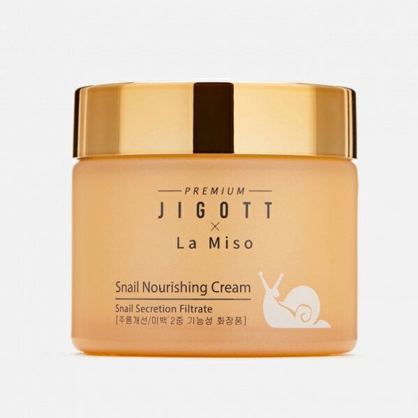Крем для лица Premium Jigott x La Miso Питательный с муцином улитки 70мл - фото №10