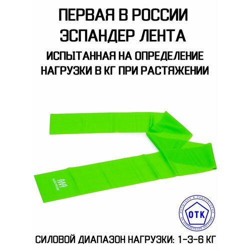 Латексный ленточный эспандер силового диапазона 1-3-6 кг