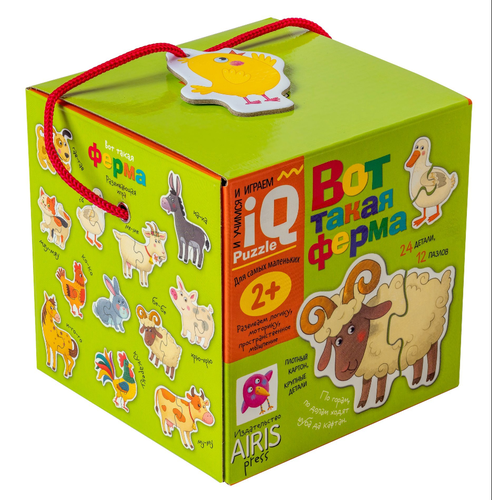 фото *игр(айрис) iq-puzzle(карт.) 2+ вот такая ферма айрис-пресс