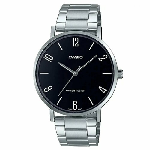 Наручные часы CASIO MTP-VT01D-1B2, черный, серебряный