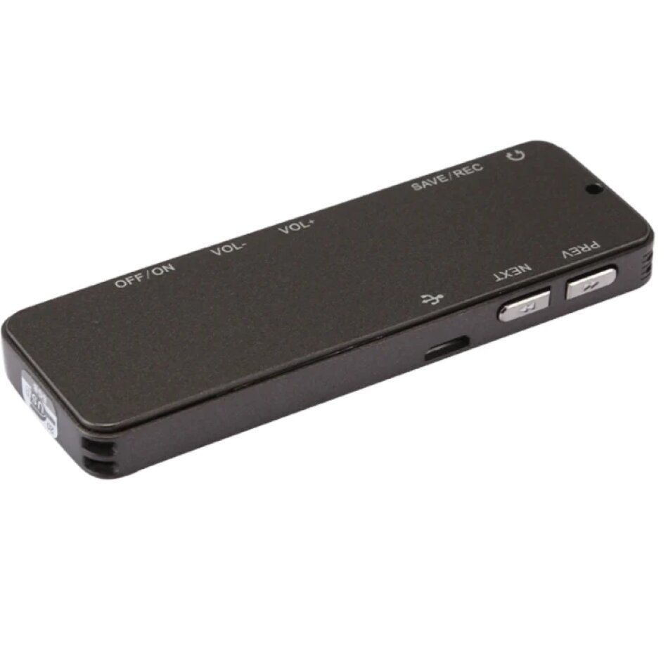 Цифровой диктофон SPEC-08D с дисплеем со встроенной памятью 8 GB 80 часов записи емкость аккумулятора 300 mAh прослушивание во время записи