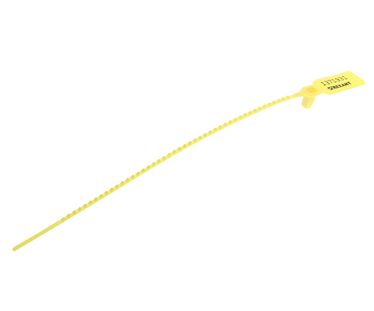 Пломба пластиковая L=255мм номерная (желтая) REXANT