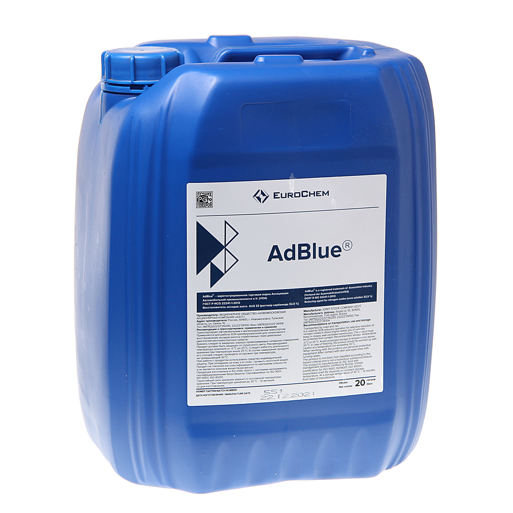 Жидкость адсорбирующая ADBLUE SCR 20л еврохим