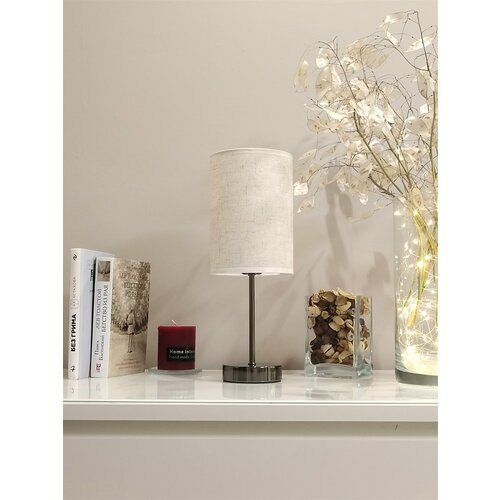 Лампа настольная 19087-2, хром черный