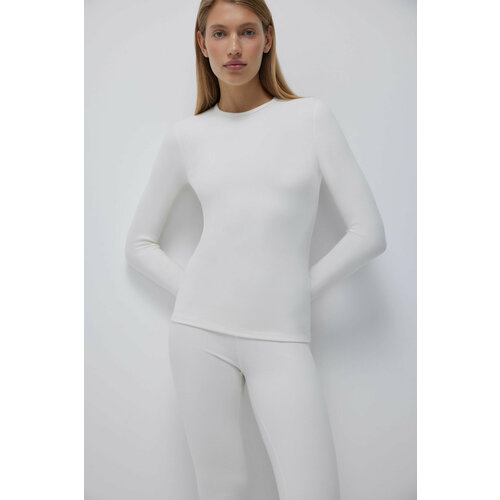 фото Лонгслив belle you, размер m/l, белый