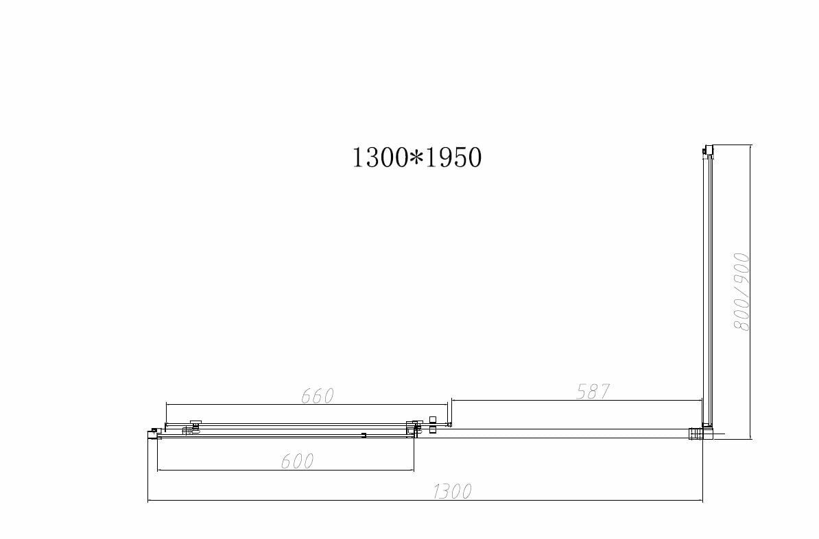 Душевой уголок Vincea Slim-N 130х80, хром, стекло прозрачное - фото №10