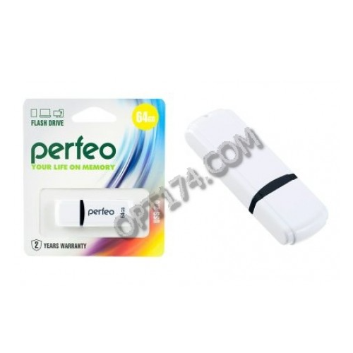 Флэш USB 64Gb Perfeo C02 White китай C02 | цена за 1 шт