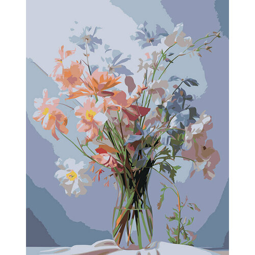 Картина по номерам Цветы Букет полевых цветов 2 40х50 модульная картина букет из полевых цветов 161x131