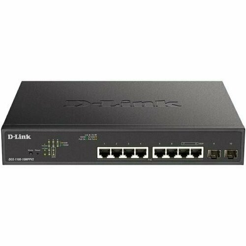 Коммутатор D-Link DGS-1100-10MPPV2/A настраиваемый