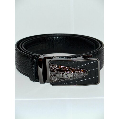 фото Ремень , размер 120, черный нет бренда