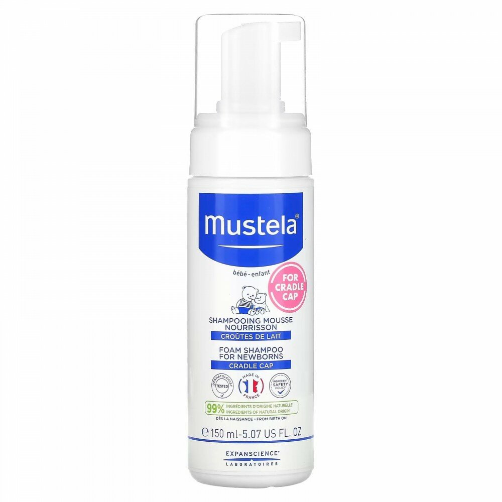 Mustela Шампунь-пенка от молочных корочек для новорожденных 150 мл (Mustela, ) - фото №19