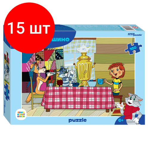 пазл для детей step puzzle 160 деталей junior Комплект 15 шт, Пазл 160 эл. Step Puzzle Простоквашино (new)