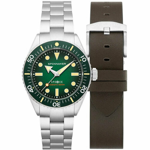 Наручные часы SPINNAKER SP-5097-44, зеленый, серебряный