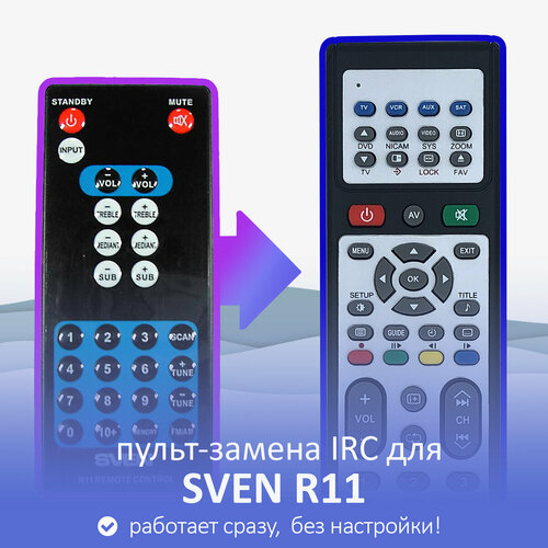 Пульт-замена для SVEN R11