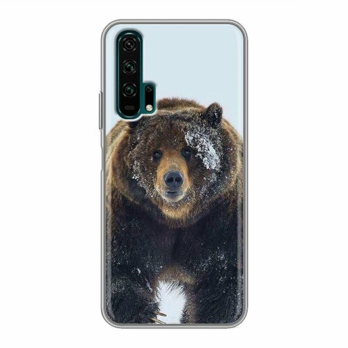 Дизайнерский силиконовый чехол для Huawei Honor 20 Pro Медведь