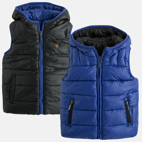 фото Жилет mayoral, размер 92 (2 года), синий, черный