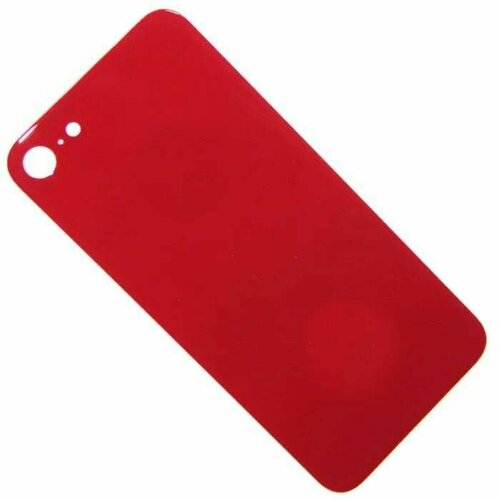 Задняя крышка для iPhone 8, стекло, цвет красный, 1 шт.