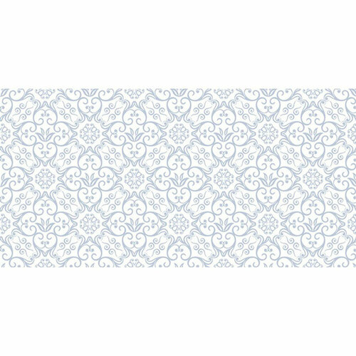 Керамическая плитка нефрит-керамика Алькора голубой узор 40x20 см