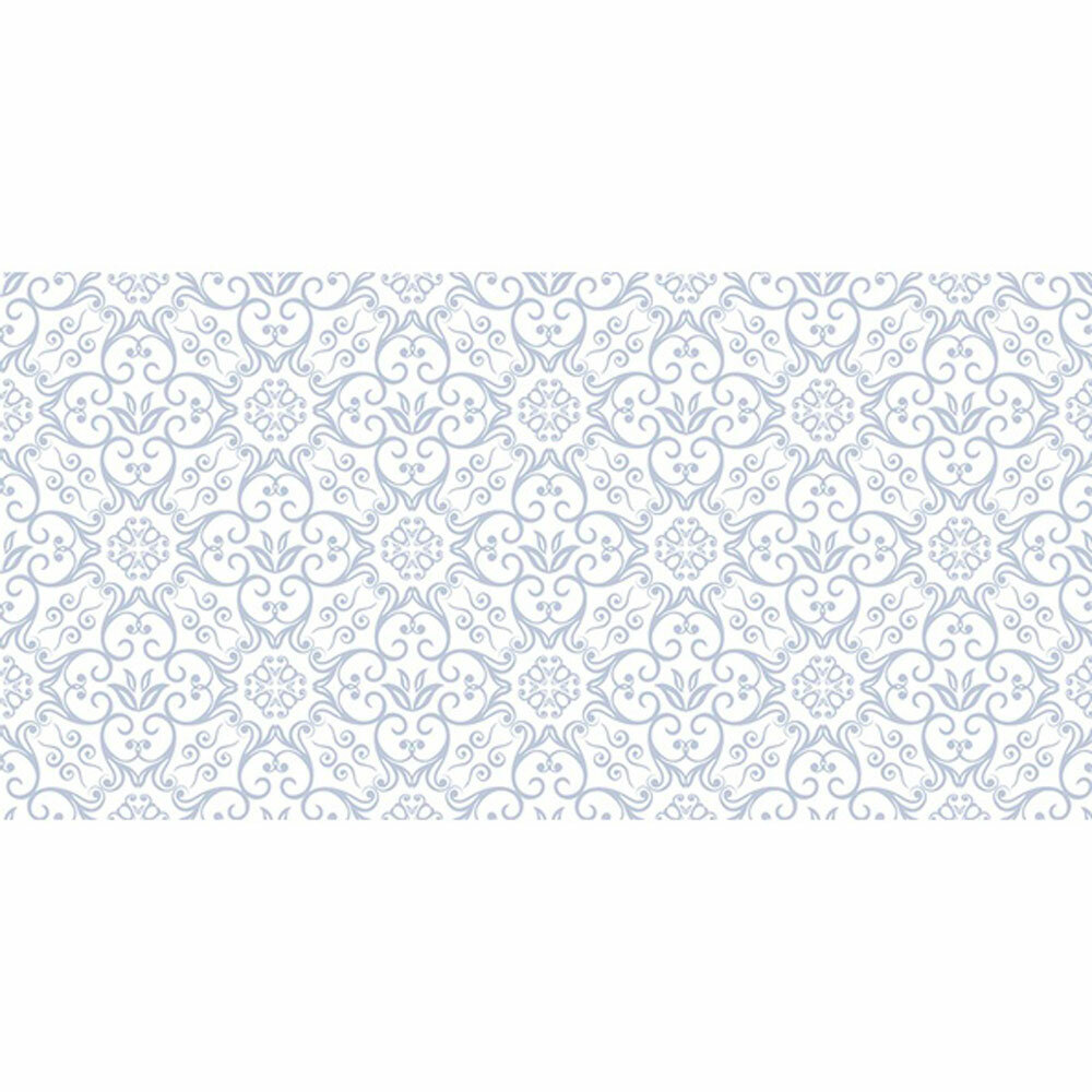 Керамическая плитка нефрит-керамика Алькора голубой узор 40x20 см