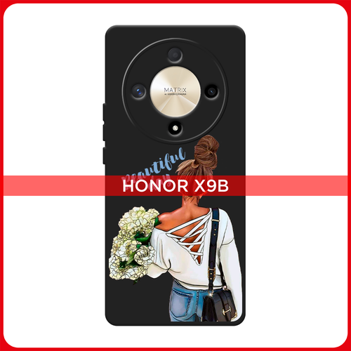 Матовый силиконовый чехол на Honor X9B / Хонор X9B Beautiful day vector, черный матовый силиконовый чехол на honor 7x хонор 7х beautiful day vector черный