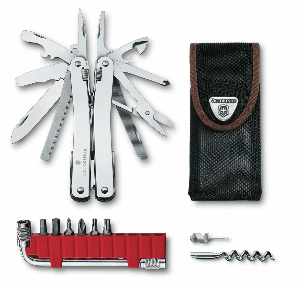 Мультитул Victorinox SwissTool Spirit X, 35 функций, серебристый [3.0235. n]