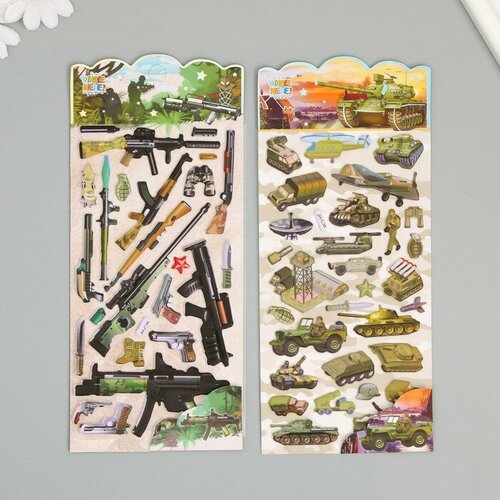 SUI Наклейка пластик мягкие Оружие микс 248х105 см 311₽