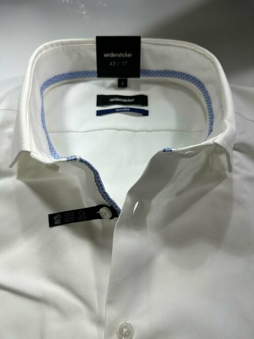 Рубашка Seidensticker, размер 43 ворот размер XL, белый