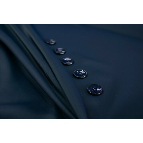 Ткань костюмно-плательная double темно-синяя ткань плательная хлопок креш ширина 135 см цвет светло лиловый