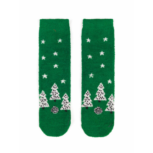 Носки AMNHA BEALL BROSE, размер 37-41, зеленый носки зимние новогодние носки с принтом в подарок