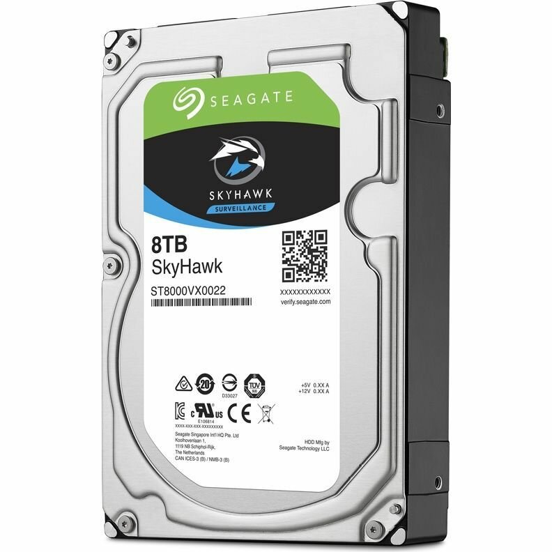 Жесткий диск Seagate SkyHawk 8Tb 7.2К 3.5" SATA III (SATA3 - 6Gb/s) ST8000VX022