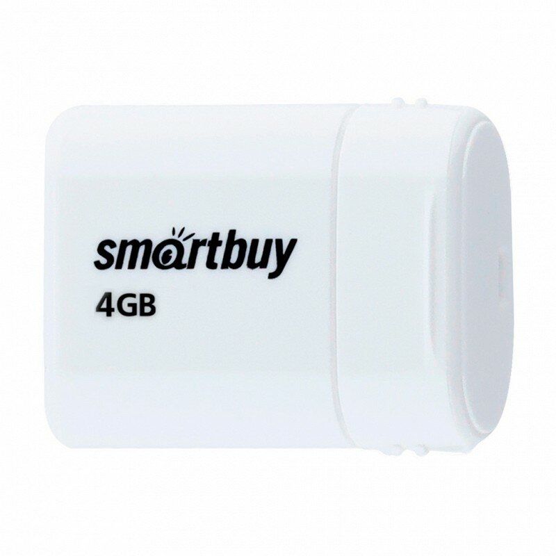 USB 2.0 накопитель Smartbuy 4GB LARA White (SB4GBLara-W) цена за 1 шт